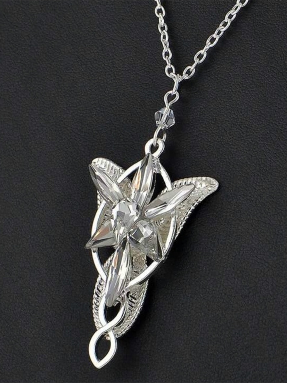 Arwen Evenstar Necklace Lord of The Ring Hobbit Pendant Necklace with Cubic Zirc